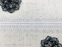 Кружево плетёное, ш. 3,5 см, белый