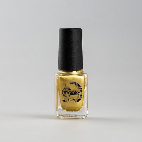 Swanky Stamping, Лак для стемпинга M07 — Холодное золото