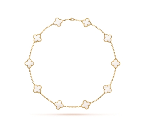 Винтажное колье Van Cleef & Arpels Alhambra, 10 мотивов