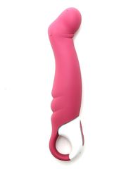 Вибратор Satisfyer Vibes Petting Hippo с загнутым кончиком - 22,9 см. - 