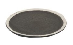 Тарелка плоская SEMPRE керамика/black-white 240х240х15h коллекция Bob