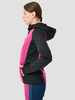 Премиальная куртка для лыж и зимнего бега Nordski Hybrid Hood Black/Fuchsia женская