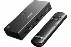 Переключатель  UGREEN AW504 (55857) HDMI Switch 3 In 1 Out 4K@60Hz, черный