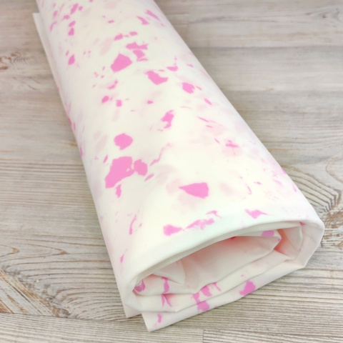 Фоамиран для творчества 1.5мм зефирный размер 100х200см/цвет мрамор-розовый (2шт/4м²)