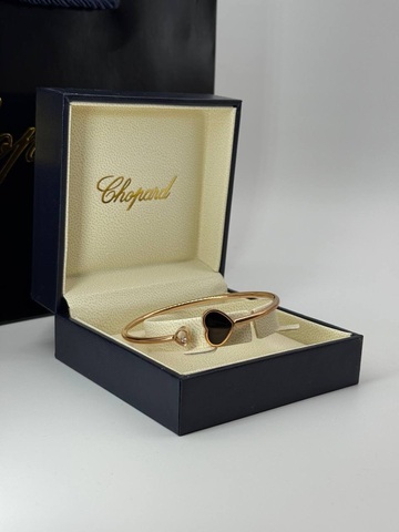 Браслет сердце оникс Chopard VGOLD