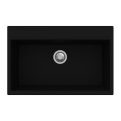 Кухонная мойка кварцевая Top Zero GRETTA Deep Black