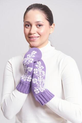 Варежки Idel Древо Жизни сиреневый