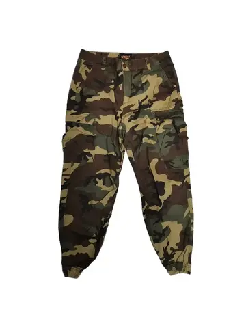 Брюки Admiited & Feeling на резинке (кмф зеленый)