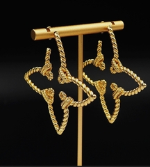 Серьги ЦВЕТОК ажурные style by LV