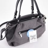 Сумка Саломея 607 македония серый + черный