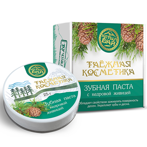Зубная паста с кедровой живицей, Алтын Бай