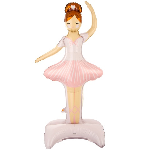 Фольгированный шар стоячий Балерина