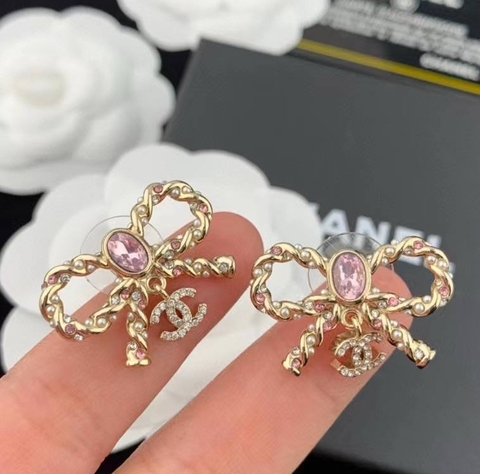 Серьги-пусеты БАНТИКИ style by Chanel
