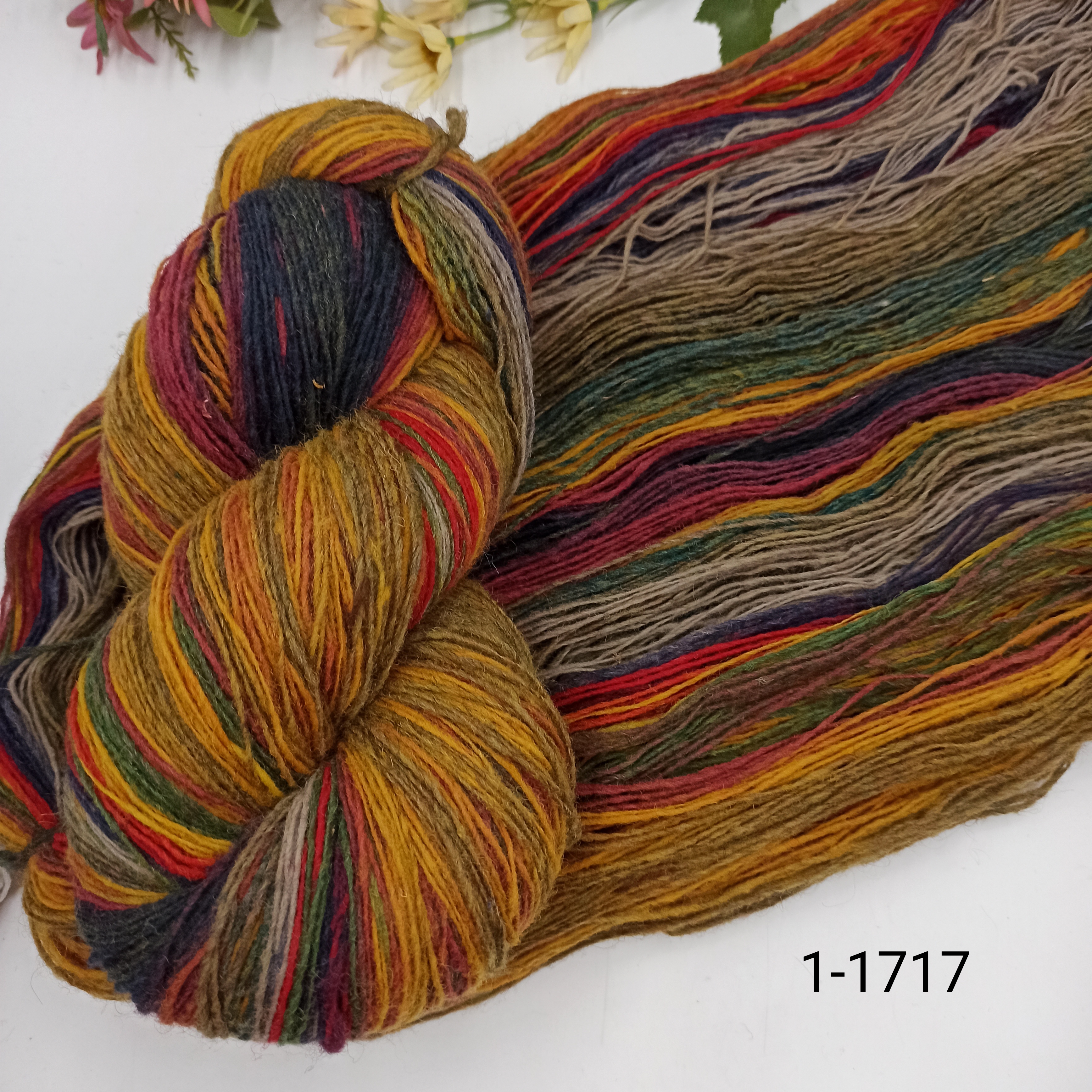 Дундага 6/1 шерсть секционного окрашивания 01-1717 420м/100гр