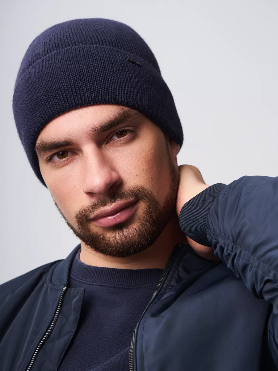 Шапка бини зимняя весенняя с флисом