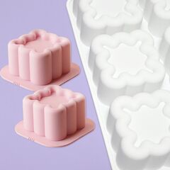 Силиконовая форма для муссовых десертов «Квадратные тортики 6 в 1»
