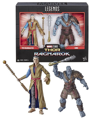 Фигурки Гроссмейстер и Корг из фильма Тор: Рагнарёк Marvel Legends