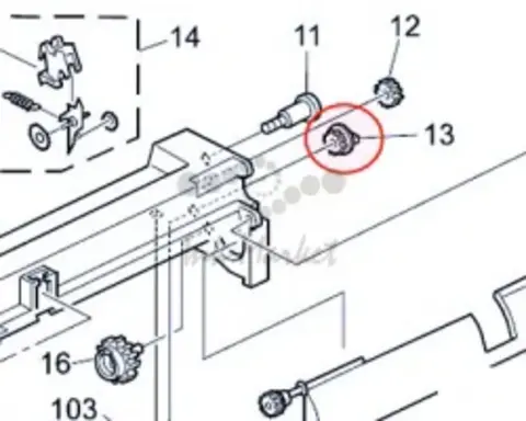 Шестерня Ricoh GEAR - 14Z / 14 зубьев AB011402
