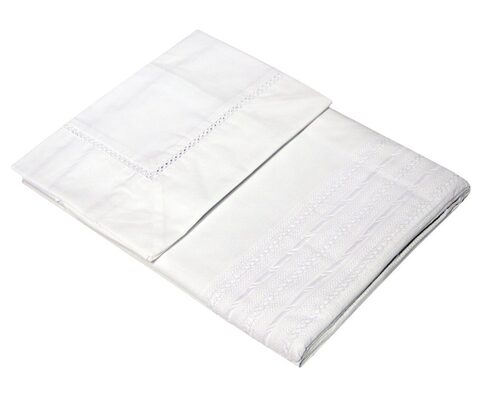 Постельное белье 2 спальное евро макси Iris белое