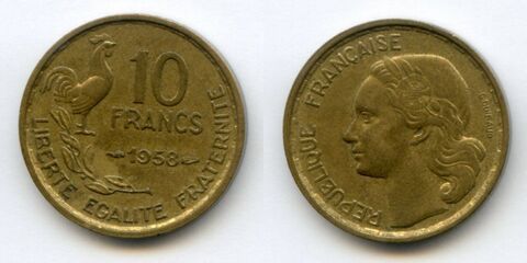 Франция 10 франков 1950-1958 (случайный год) VF-XF