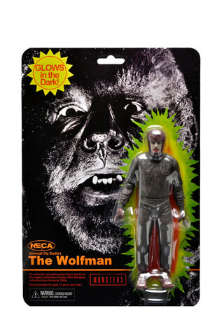 Фигурка NECA Universal Monsters Retro: Wolfman (Glow in the Dark)