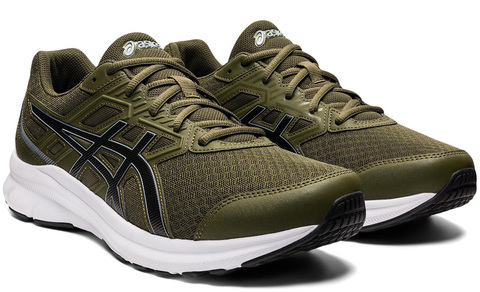 Кроссовки беговые Asics Jolt 3 Olive Canvas Black мужские (Распродажа)