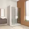 GuteWetter TREND Door GK-863P Two CR CH113 1 R 155 Душевая дверь в нишу правая 155 см стекло бесцветное Two, профиль хром