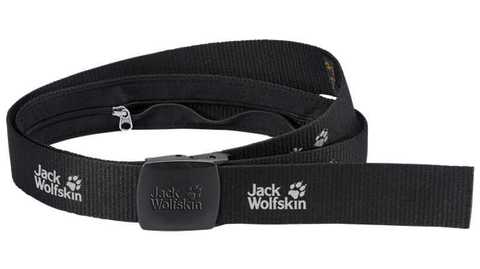 Картинка ремень Jack Wolfskin Secret Belt Wide black - 1