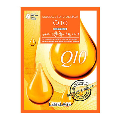 Lebelage Q10 Natural Mask - Тканевая маска для лица с коэнзимом