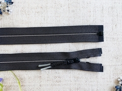 Молния спираль потайная, Т5, L 77 см, чёрный меланж