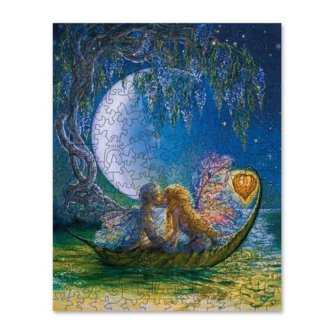 Глициния луны (Wisteria moon) от DAVICI - деревянный пазл с деталями разных формы, картина настоящего художника, которую вы собираете сами