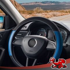 Оплетка на руль Black+Blue DSV, R99306A, черно-синяя