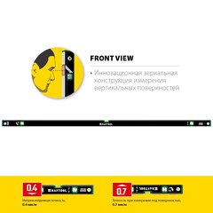 KRAFTOOL 2000 мм, с зеркальным глазком, уровень (34781-200)