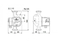 Циркуляционный насос Grundfos UPS 25-60 A (96281491)