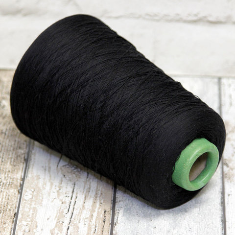 Шелк (70%) с хлопком YARNSCOLORS / HARP 2/48 черный