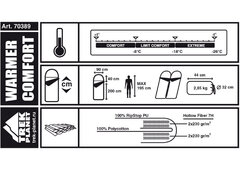 Зимний спальный мешок Trek Planet Warmer Comfort (70389)