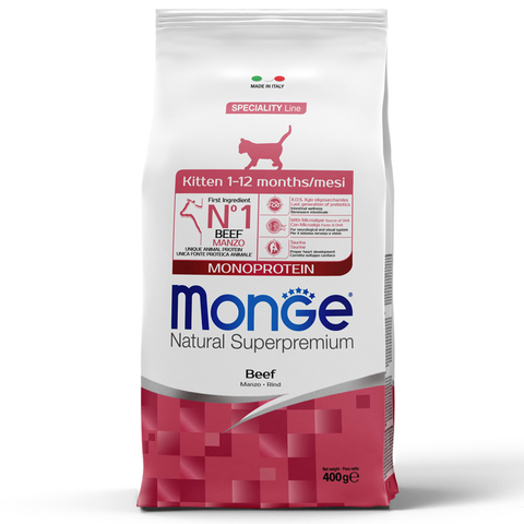 Monge Cat Monoprotein корм для котят с говядиной 400 гр