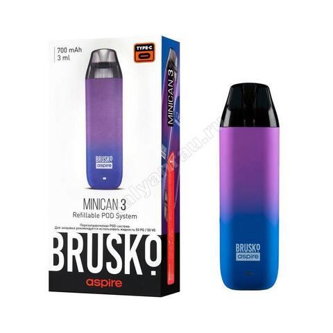Электронная сигарета Brusko Minican 3 - Сине-фиолетовый градиент