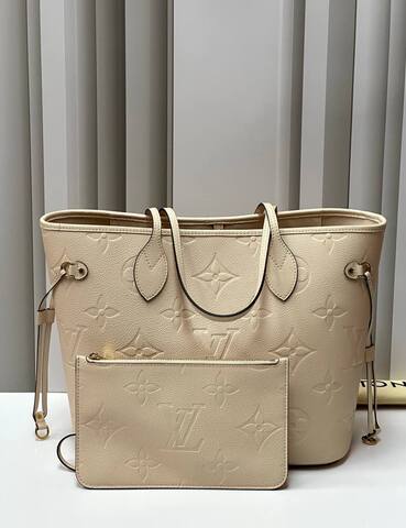 Сумка Louis Vuitton Neverfull MM кремовый