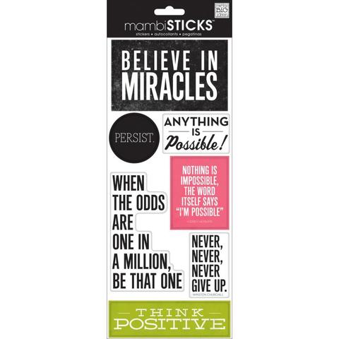 Стикеры mambi Specialty Stickers Believe In Miracles 13х30 см