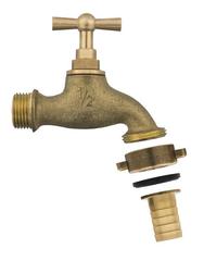 Кран водоразборный QUATTRO ELEMENTI с вентилем, 1/2