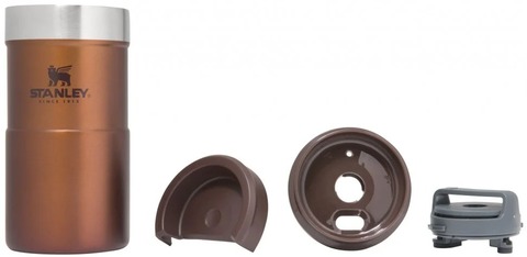 Картинка термостакан Stanley Classic Neverleak 0,25L темно-янтарный - 4