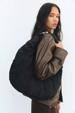 Puffer bag zara sale