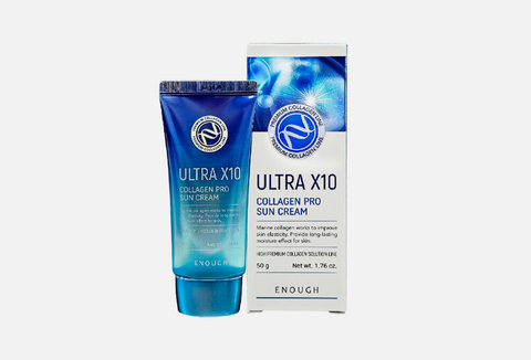 Enough Солнцезащитный крем с коллагеном Ultra X10 Collagen Sun Cream Spf50+ Pa++++