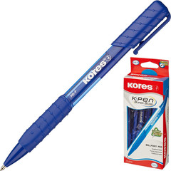 Ручка шариковая автоматическая Kores K6 синяя (толщина линии 0.5 мм)