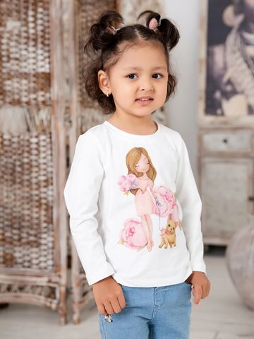 Лонгслив "Принцесса с собачкой"