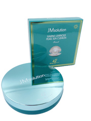 JMsolution Солнцезащитный кушон с экстрактом жемчуга - Marine luminous pearl sun cushion SPF42, 25г