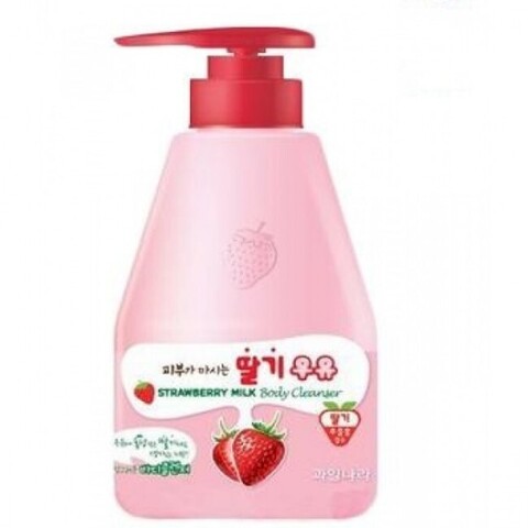 Welcos Kwailnara Strawberry Milk Body Cleanser гель для душа клубничный