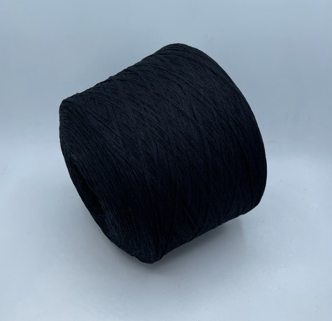 Бобинная пряжа (пр.Италия), art.Eyt, 375м(смотка в 4 нити)/100гр. 80%шерсть 20%полиамид, цвет-Черный(64/927),арт.26337