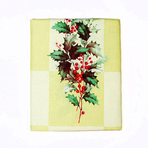 Скатерть круглая 178 Carnation Home Fashions Christmas Fabric Tablecloths Yuletide